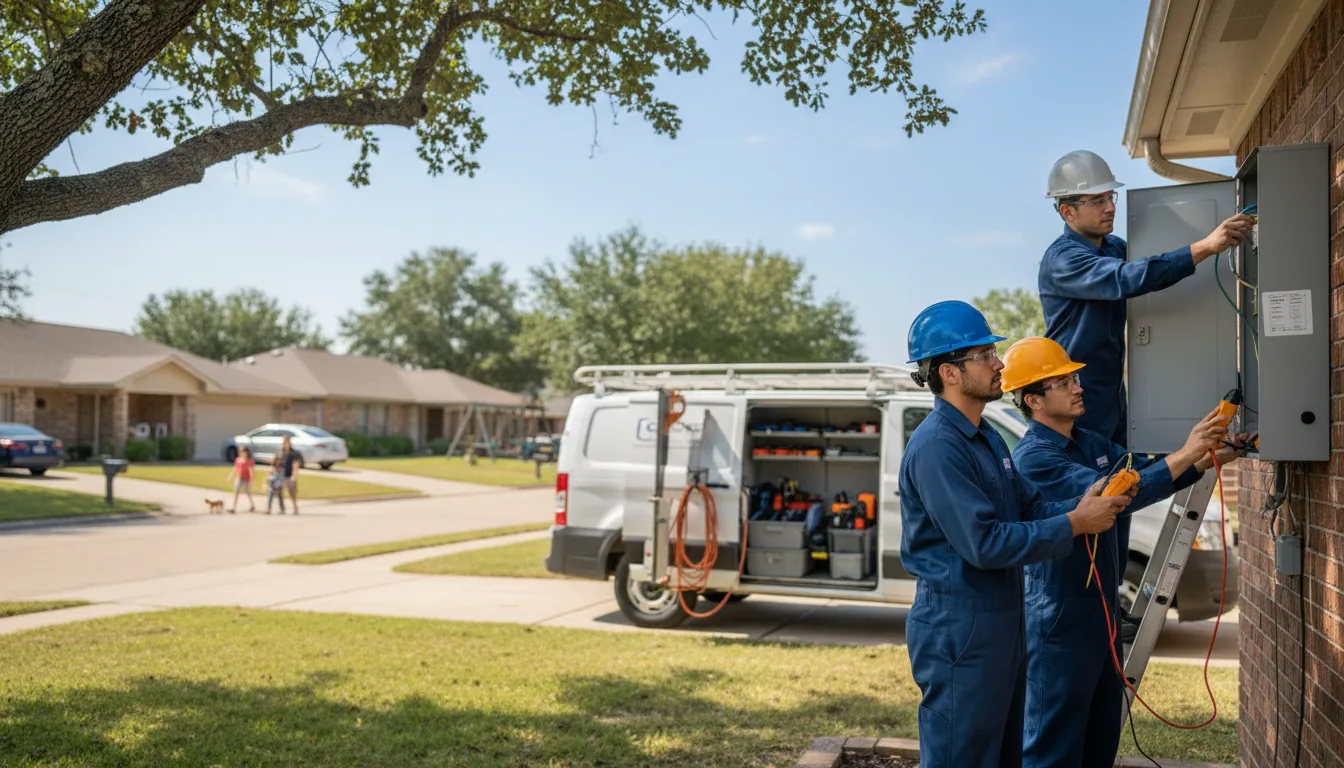 Certified electrician providing emergency electrical services in Loveville, MD